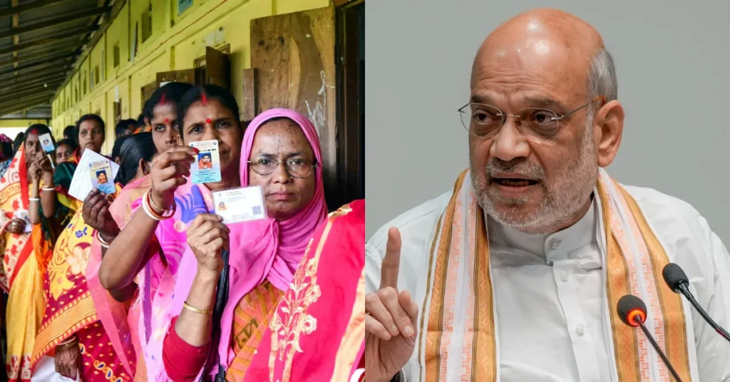 बिहार चुनाव: “जंगल राज” की वापसी पर शाह की चेतावनी; NDA के ‘पाँच पांडवों’ के लिए मांगा वोट