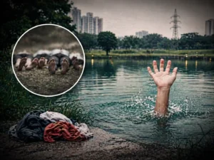 द्वारका में 3 बच्चे तालाब में डूबे: दर्दनाक हादसा, गोल्फ कोर्स में मची अफरातफरी