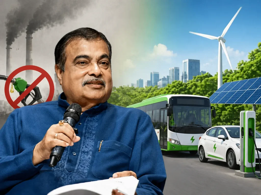 गडकरी का बड़ा बयान: पेट्रोल-डीजल वाहनों का भविष्य नहीं, वैकल्पिक ईंधन पर जोर